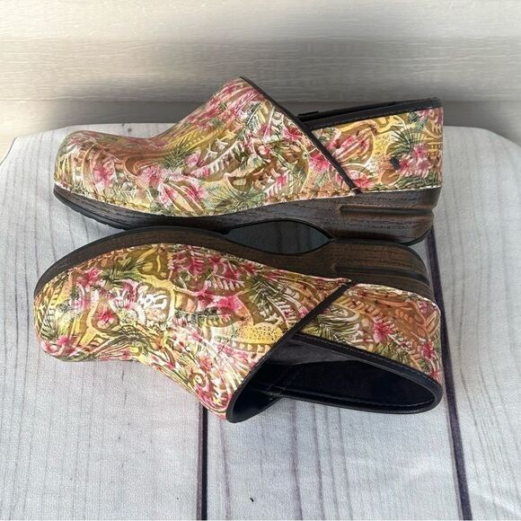 Dansko XP Professional Clogs Floral Multicolor Shoes Women's EU 39 Comfort Nurse - Picture 6 of 12